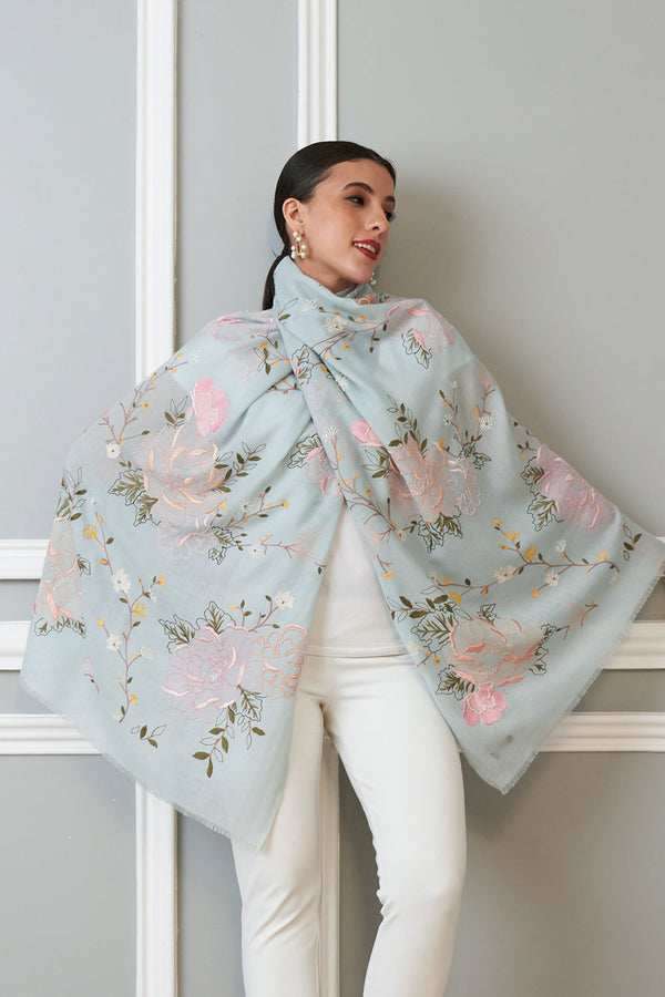 Eternal Blossom Cashmere Stole